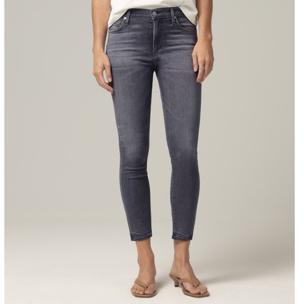 Citizens of Humanity Rocket crop mid rise skinny 26 ankle trance (gray) jeans